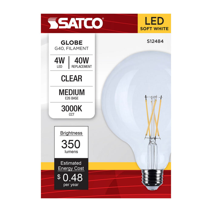 Satco S12484 Light Bulb, Clear