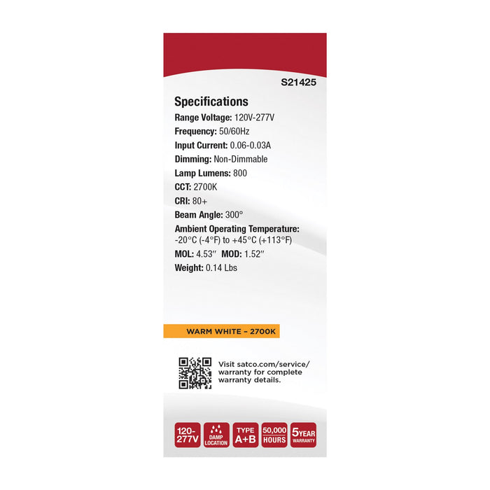 Satco S21425 Bulbs - Tubular