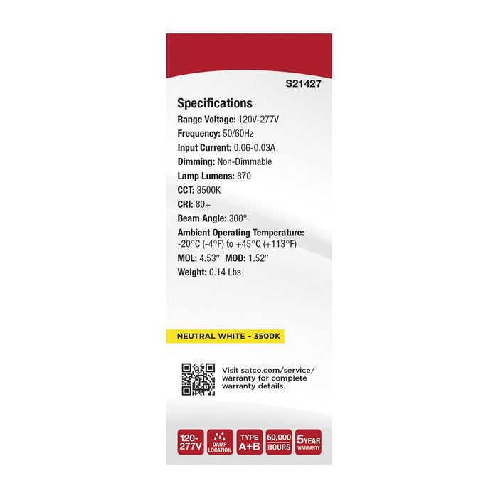 Satco S21427 Bulbs - Tubular