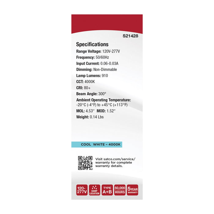 Satco S21428 Bulbs - Tubular