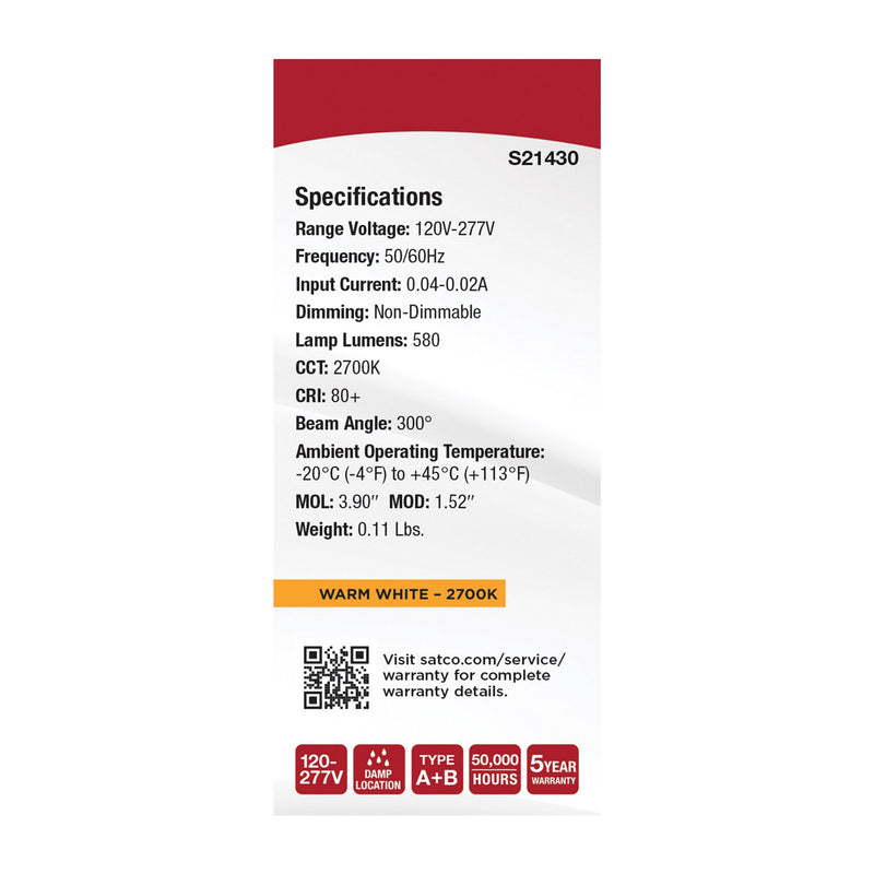 Satco S21430 Bulbs - Tubular