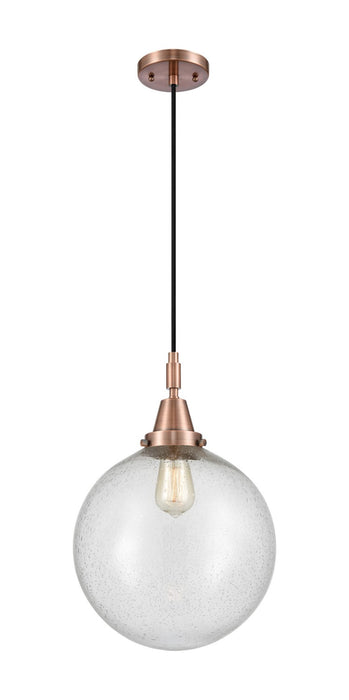Innovations 447-1P-AC-G204-12 One Light Pendant, Antique Copper