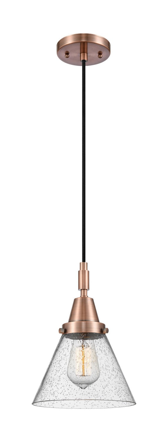 Innovations 447-1P-AC-G44 One Light Pendant, Antique Copper