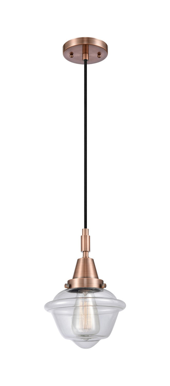 Innovations 447-1P-AC-G532 One Light Pendant, Antique Copper