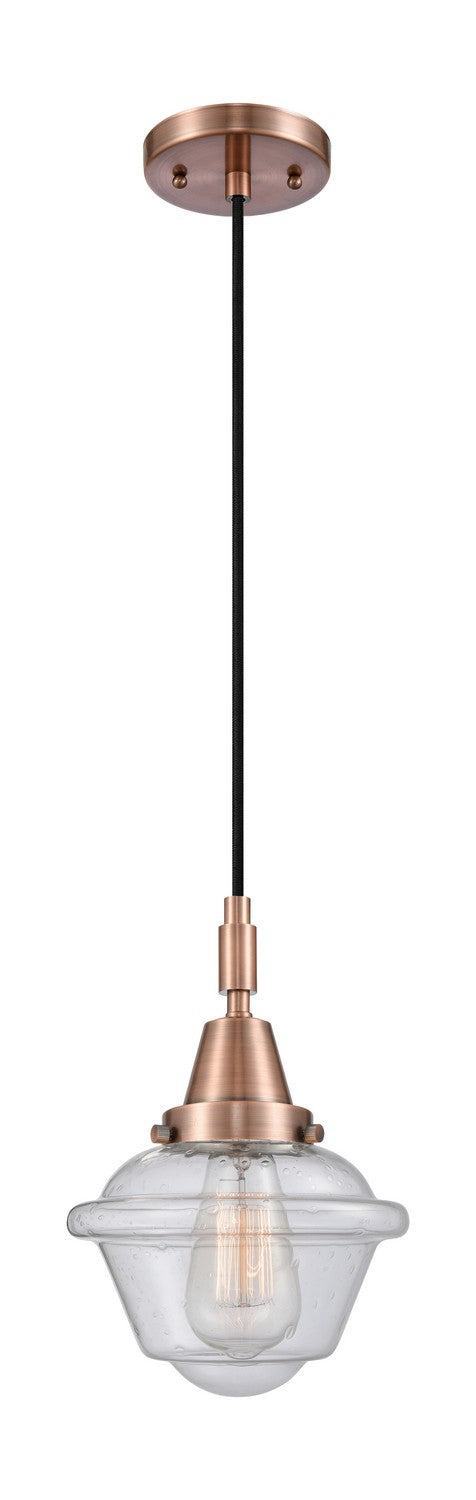 Innovations 447-1P-AC-G534 One Light Pendant, Antique Copper