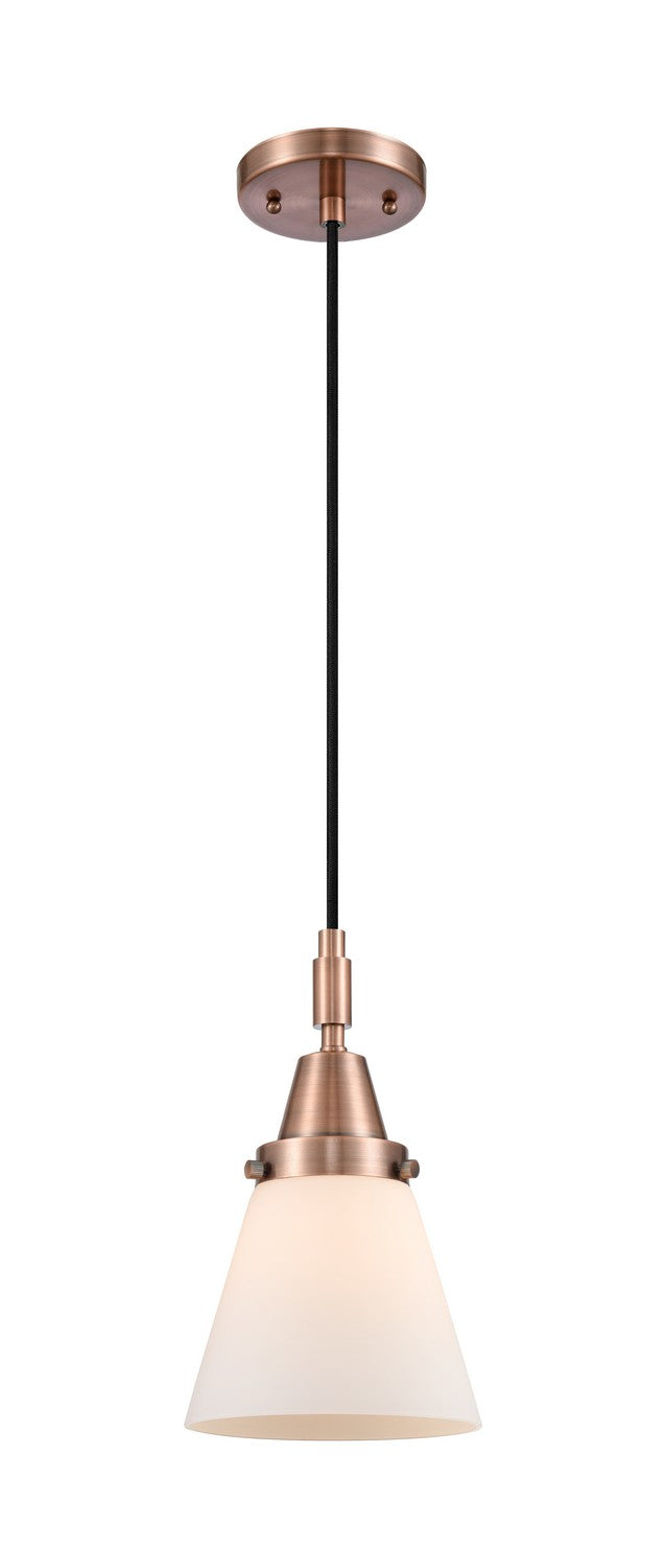Innovations 447-1P-AC-G61 One Light Pendant, Antique Copper