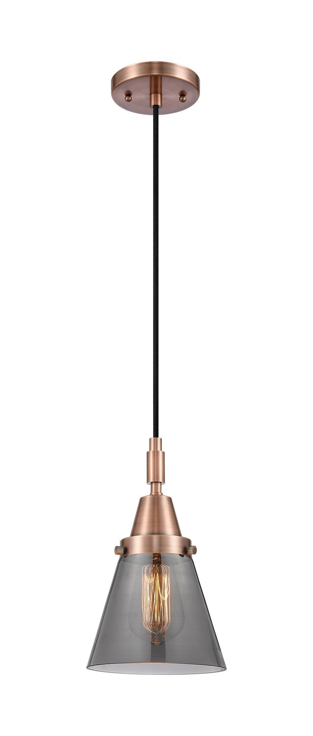 Innovations 447-1P-AC-G63 One Light Pendant, Antique Copper