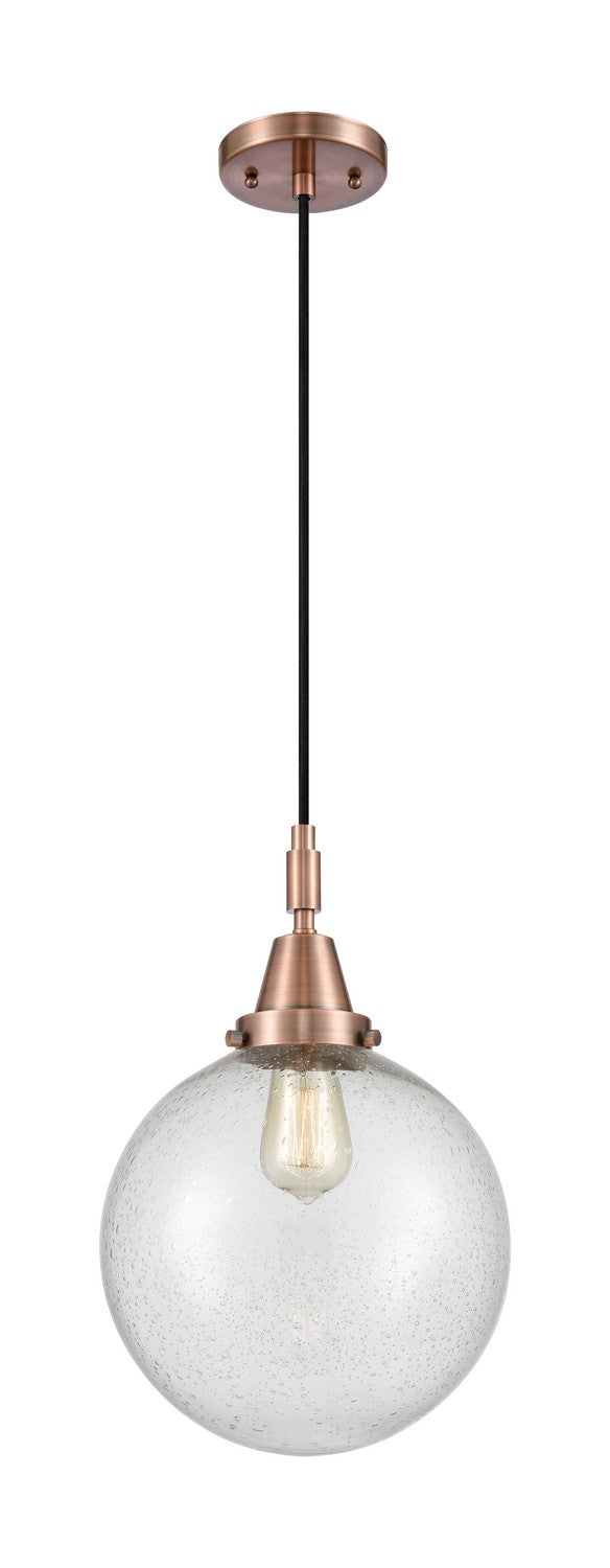 Innovations 447-1P-AC-G204-10 One Light Pendant, Antique Copper