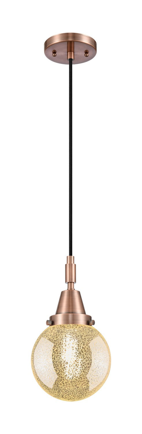 Innovations 447-1P-AC-G208-6 One Light Pendant, Antique Copper