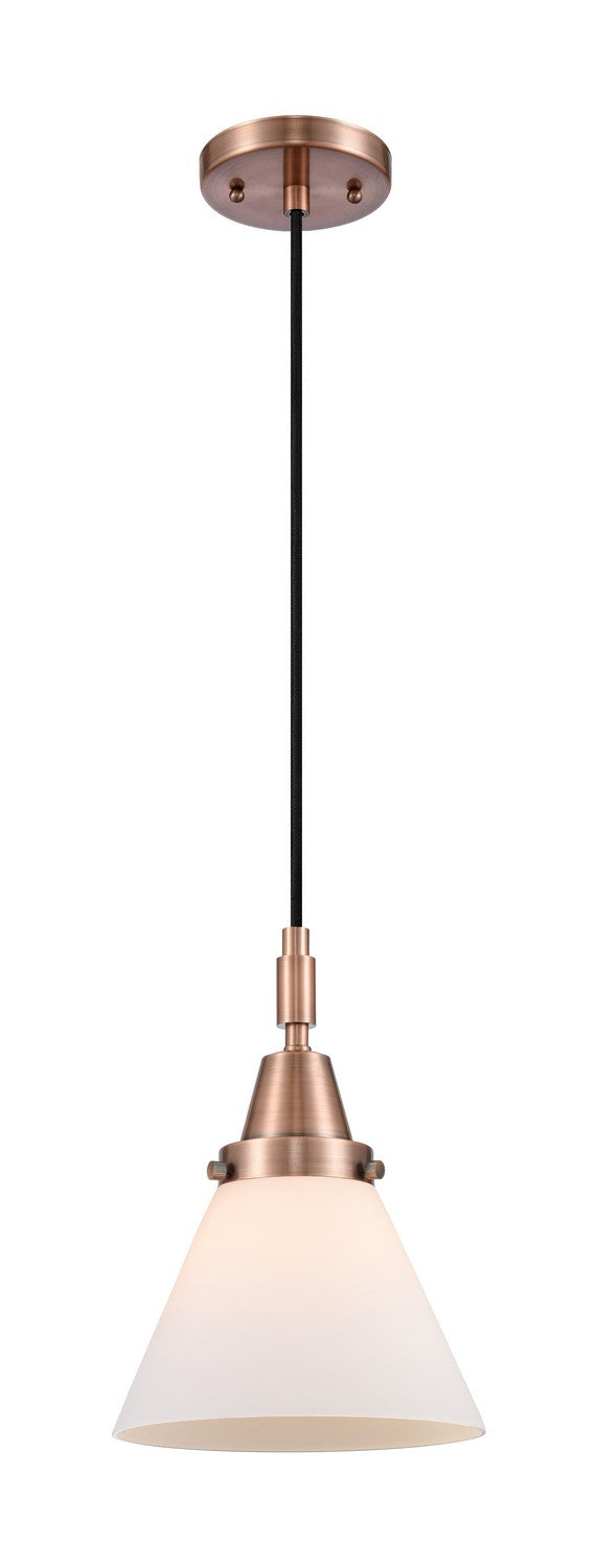 Innovations 447-1P-AC-G41 One Light Pendant, Antique Copper