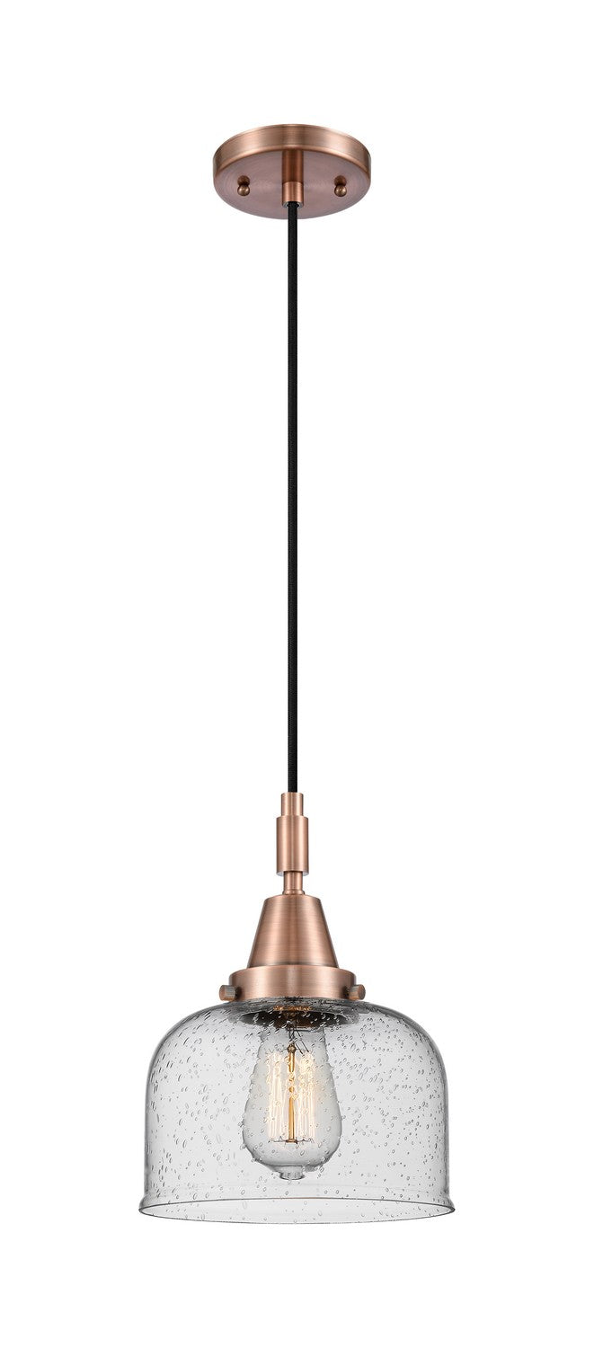 Innovations 447-1P-AC-G74 One Light Pendant, Antique Copper