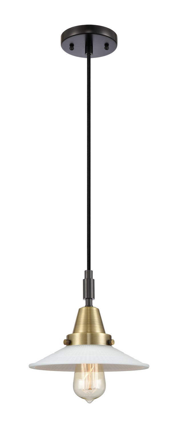 Innovations 447-1P-BAB-G1 One Light Pendant, Black Antique Brass