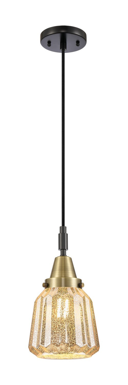 Innovations 447-1P-BAB-G146 One Light Pendant, Black Antique Brass