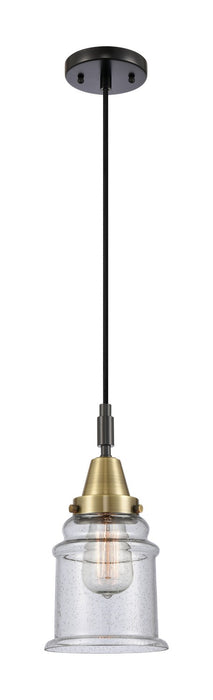 Innovations 447-1P-BAB-G184 One Light Pendant, Black Antique Brass