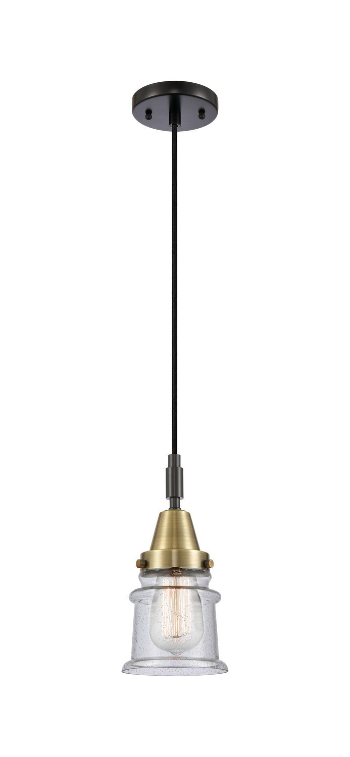Innovations 447-1P-BAB-G184S One Light Pendant, Black Antique Brass