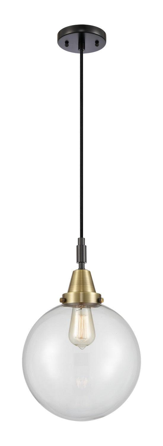 Innovations 447-1P-BAB-G202-10 One Light Pendant, Black Antique Brass
