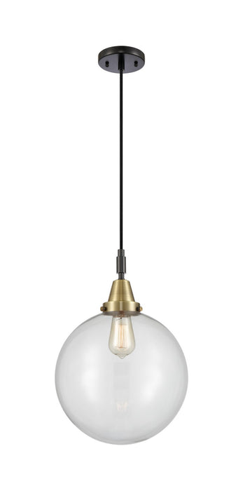 Innovations 447-1P-BAB-G202-12 One Light Pendant, Black Antique Brass