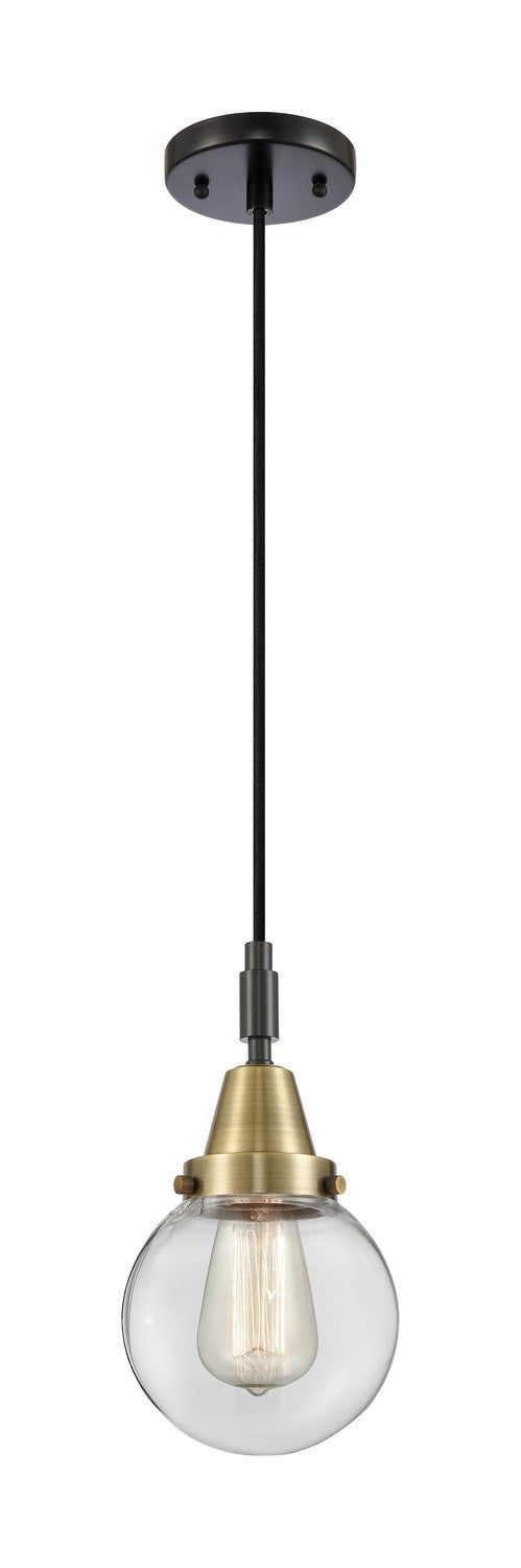 Innovations 447-1P-BAB-G202-6 One Light Pendant, Black Antique Brass