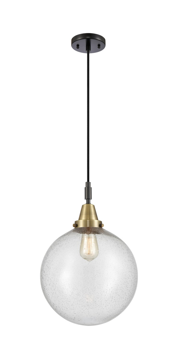 Innovations 447-1P-BAB-G204-12 One Light Pendant, Black Antique Brass