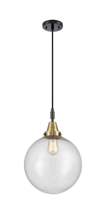 Innovations 447-1P-BAB-G204-12 One Light Pendant, Black Antique Brass