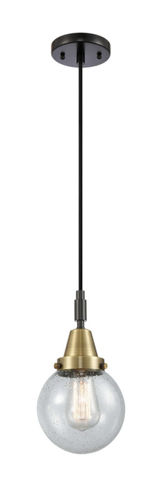 Innovations 447-1P-BAB-G204-6 One Light Pendant, Black Antique Brass