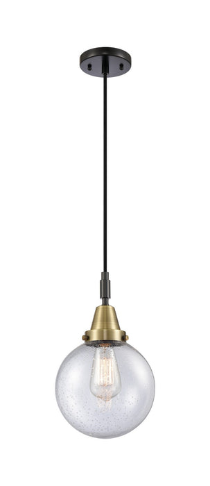 Innovations 447-1P-BAB-G204-8 One Light Pendant, Black Antique Brass