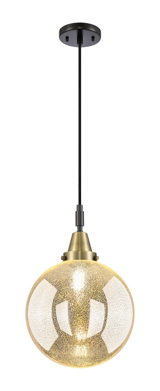 Innovations 447-1P-BAB-G208-10 One Light Pendant, Black Antique Brass