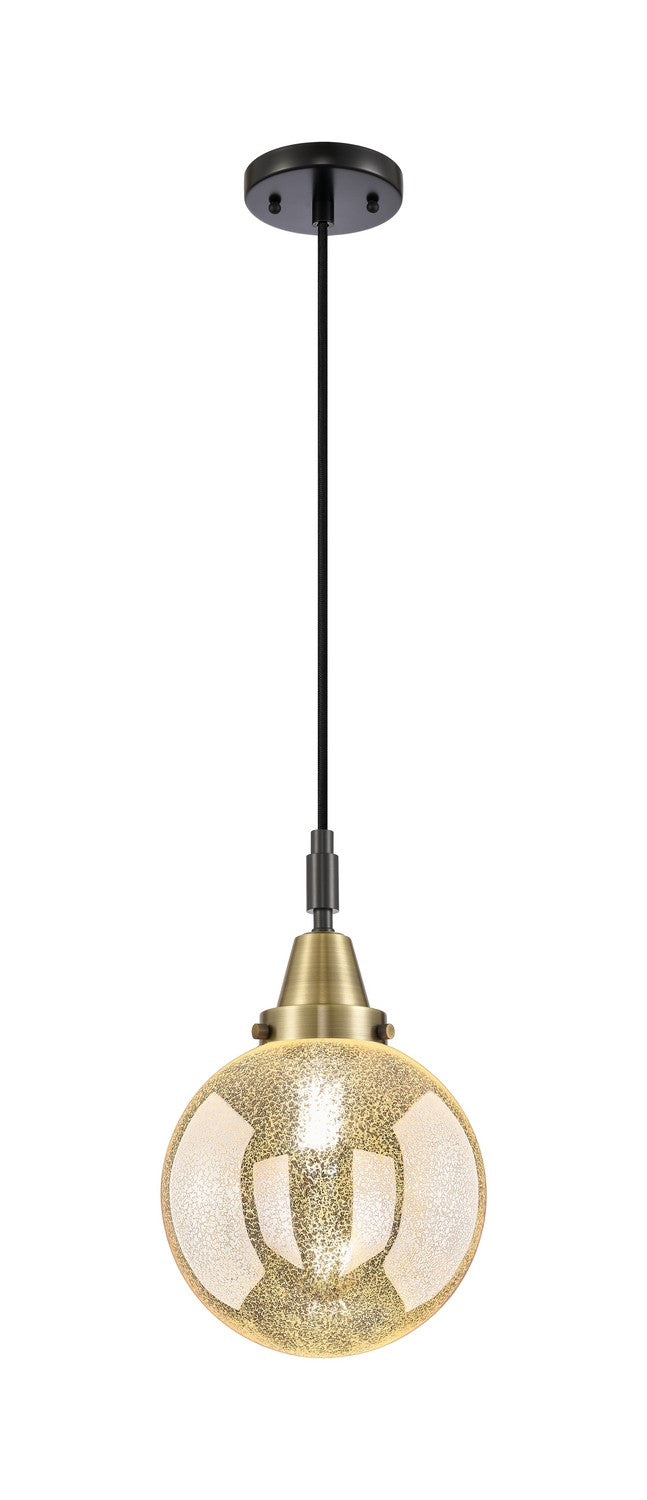 Innovations 447-1P-BAB-G208-8 One Light Pendant, Black Antique Brass