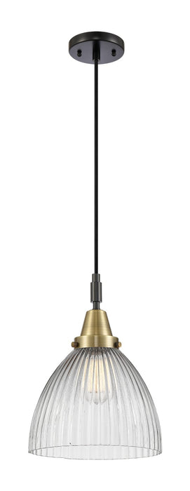Innovations 447-1P-BAB-G222 One Light Pendant, Black Antique Brass
