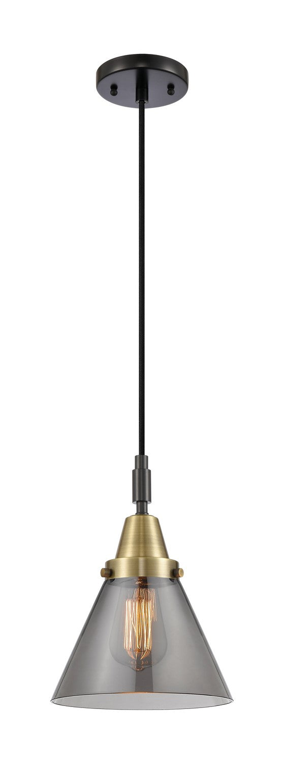 Innovations 447-1P-BAB-G43 One Light Pendant, Black Antique Brass