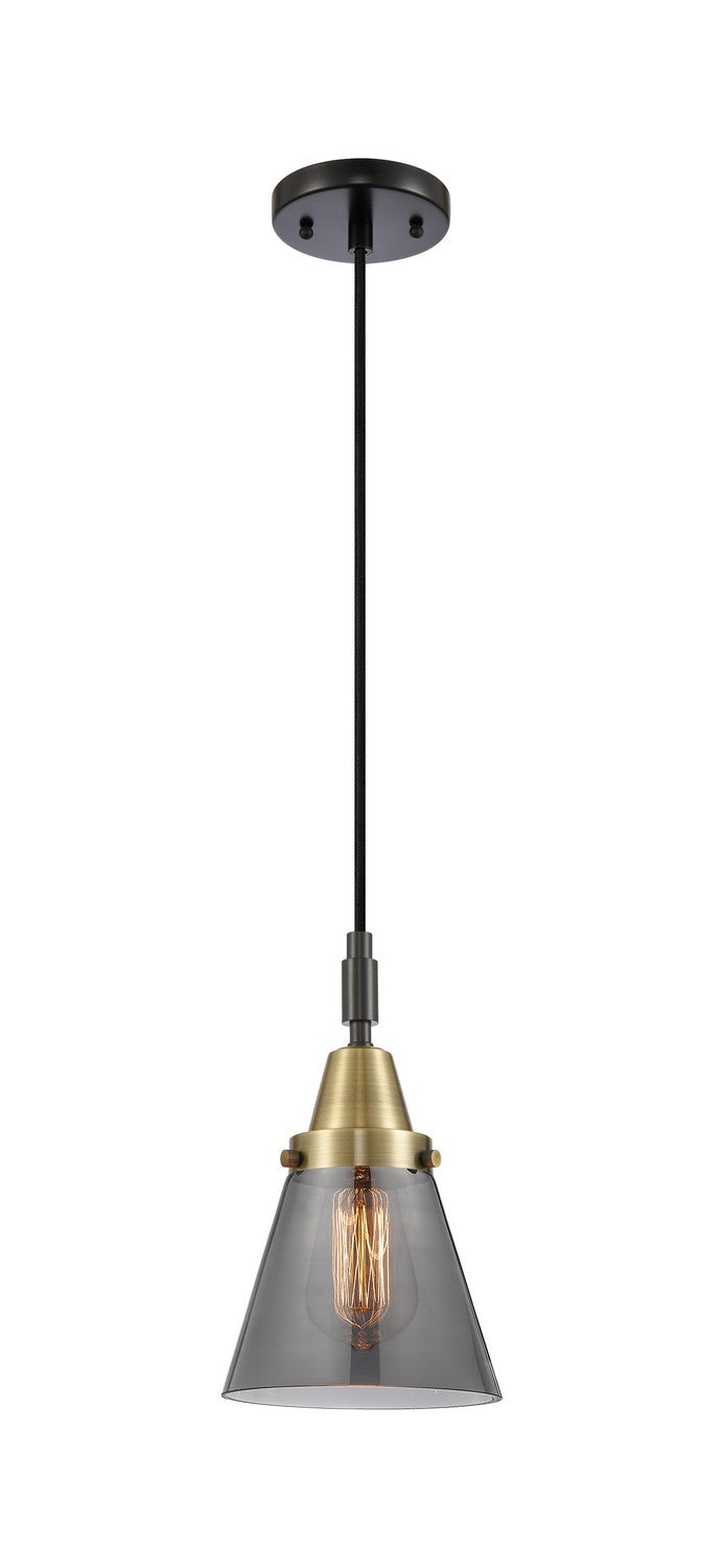 Innovations 447-1P-BAB-G63 One Light Pendant, Black Antique Brass