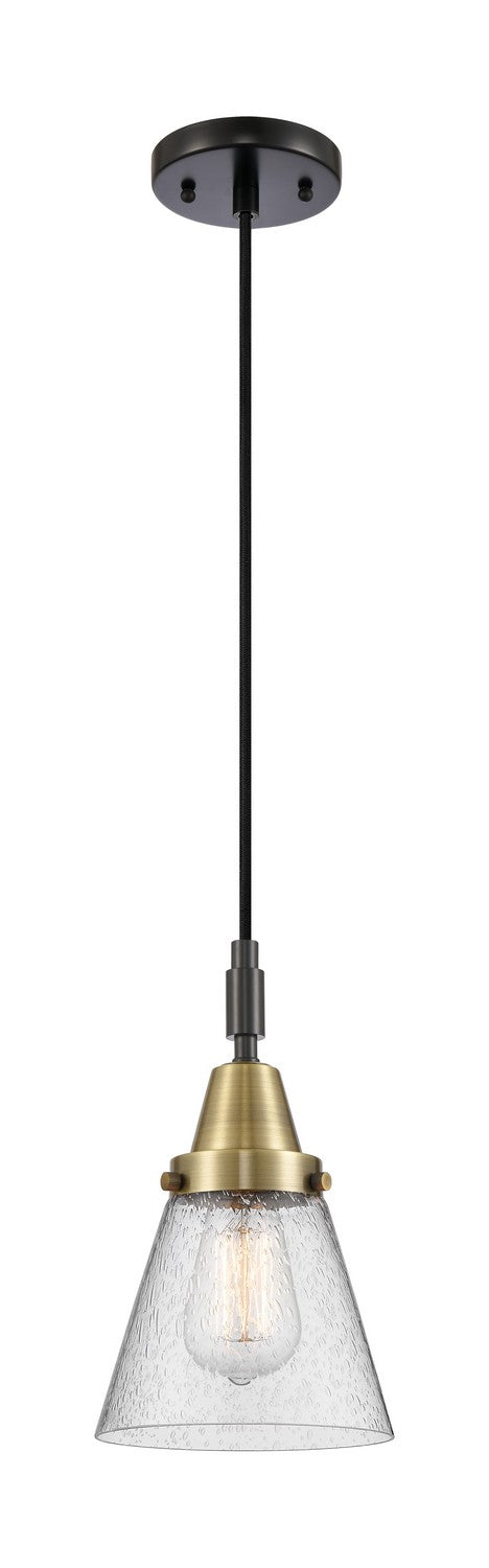 Innovations 447-1P-BAB-G64 One Light Pendant, Black Antique Brass