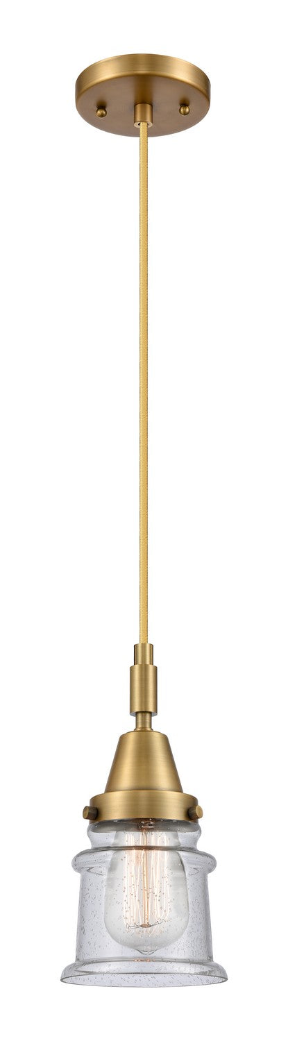 Innovations 447-1P-BB-G184S One Light Pendant, Brushed Brass
