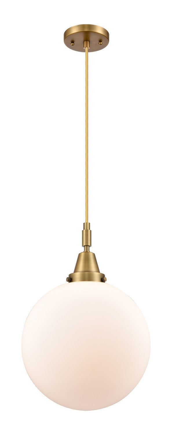 Innovations 447-1P-BB-G201-12 One Light Pendant, Brushed Brass