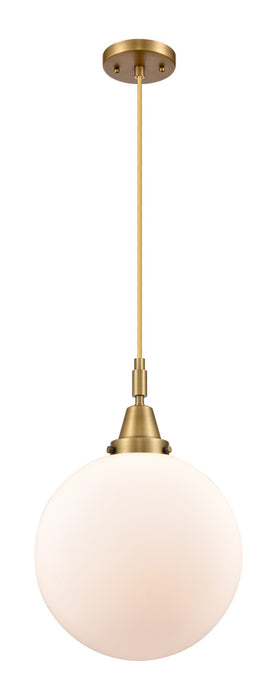 Innovations 447-1P-BB-G201-12 One Light Pendant, Brushed Brass