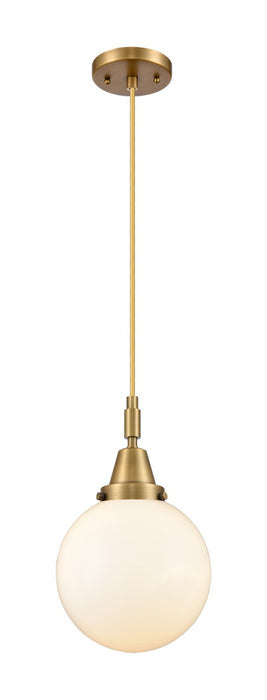 Innovations 447-1P-BB-G201-8 One Light Pendant, Brushed Brass