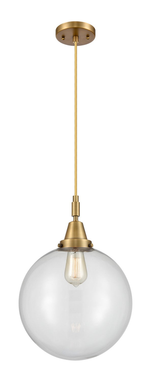 Innovations 447-1P-BB-G202-12 One Light Pendant, Brushed Brass