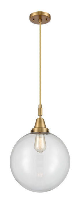 Innovations 447-1P-BB-G202-12 One Light Pendant, Brushed Brass
