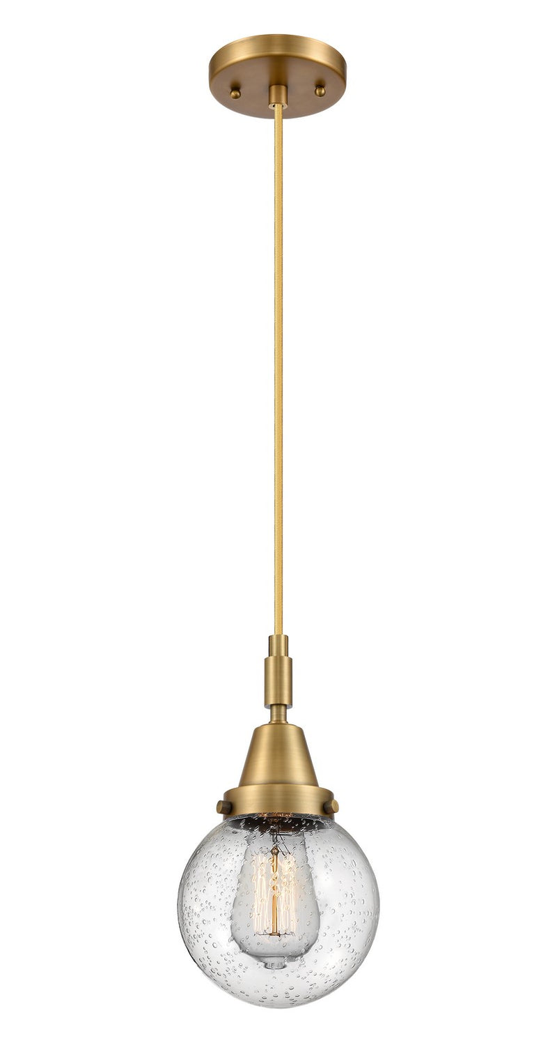 Innovations 447-1P-BB-G204-6 One Light Pendant, Brushed Brass