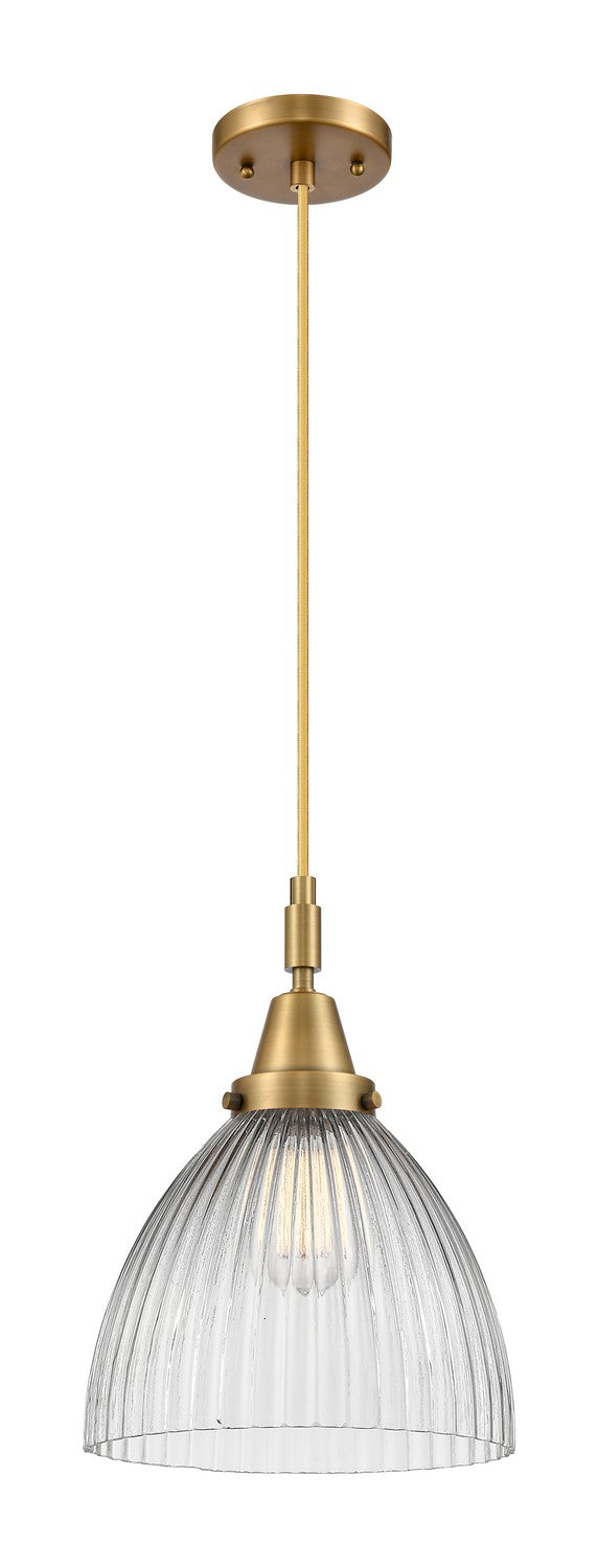 Innovations 447-1P-BB-G222 One Light Pendant, Brushed Brass