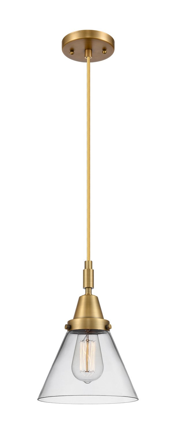 Innovations 447-1P-BB-G42 One Light Pendant, Brushed Brass