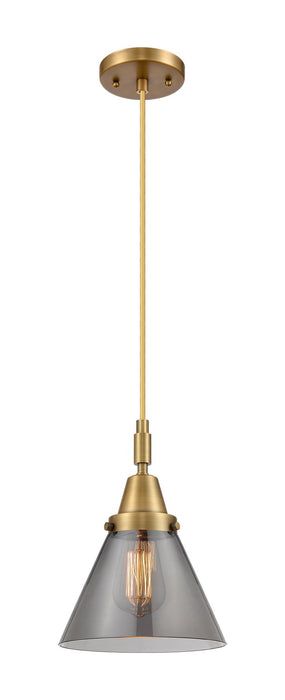 Innovations 447-1P-BB-G43 One Light Pendant, Brushed Brass