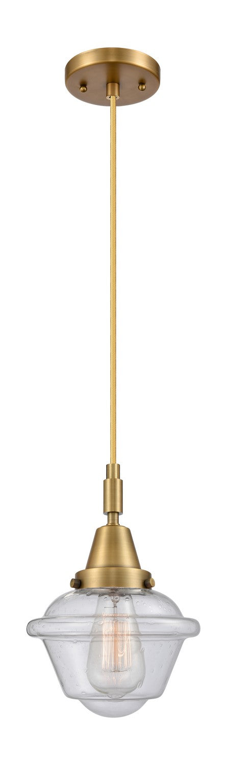 Innovations 447-1P-BB-G534 One Light Pendant, Brushed Brass