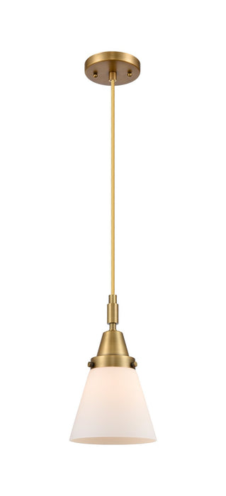 Innovations 447-1P-BB-G61 One Light Pendant, Brushed Brass