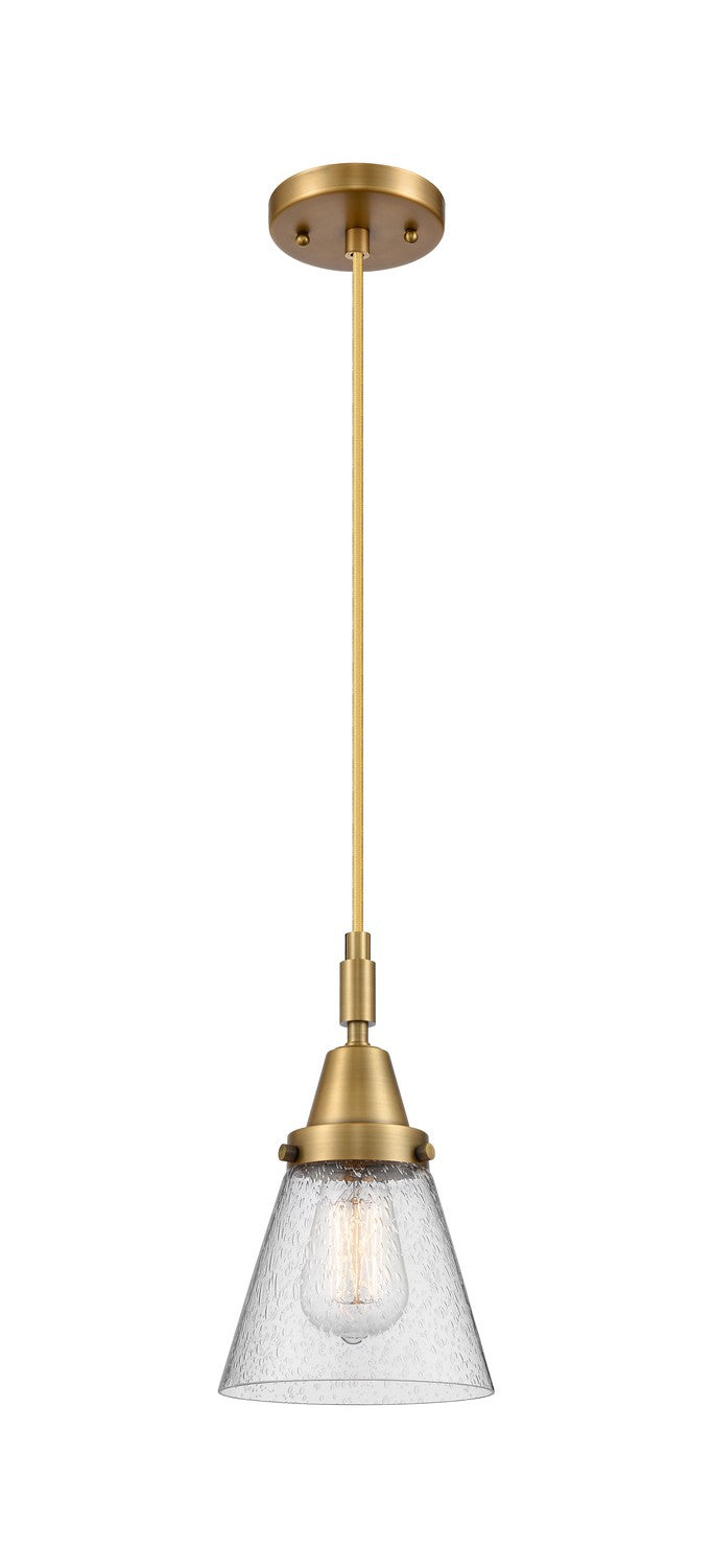 Innovations 447-1P-BB-G64 One Light Pendant, Brushed Brass