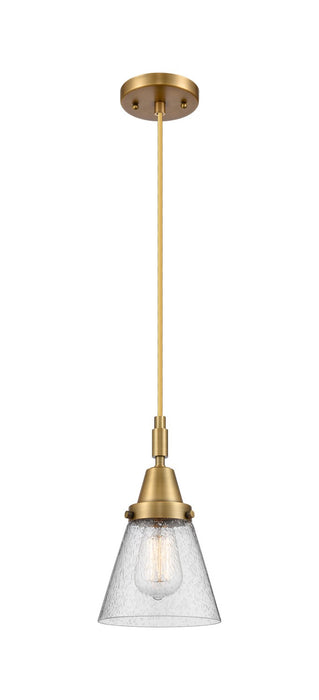 Innovations 447-1P-BB-G64 One Light Pendant, Brushed Brass