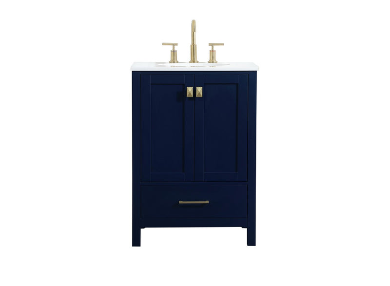 Elegant Lighting VF18824BL Vanity Sink Set, Blue