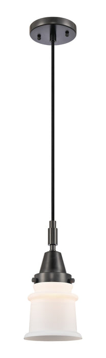 Innovations 447-1P-BK-G181S One Light Pendant, Matte Black