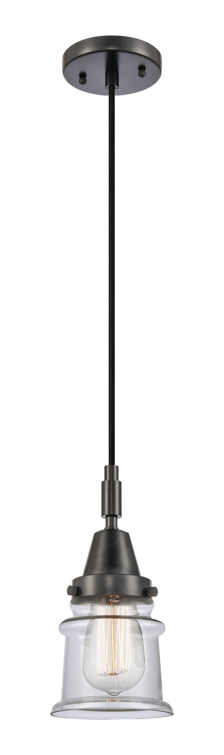 Innovations 447-1P-BK-G182S One Light Pendant, Matte Black