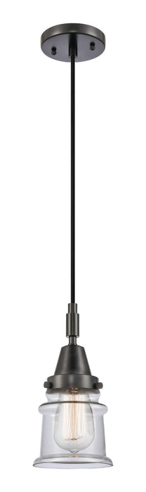 Innovations 447-1P-BK-G182S One Light Pendant, Matte Black